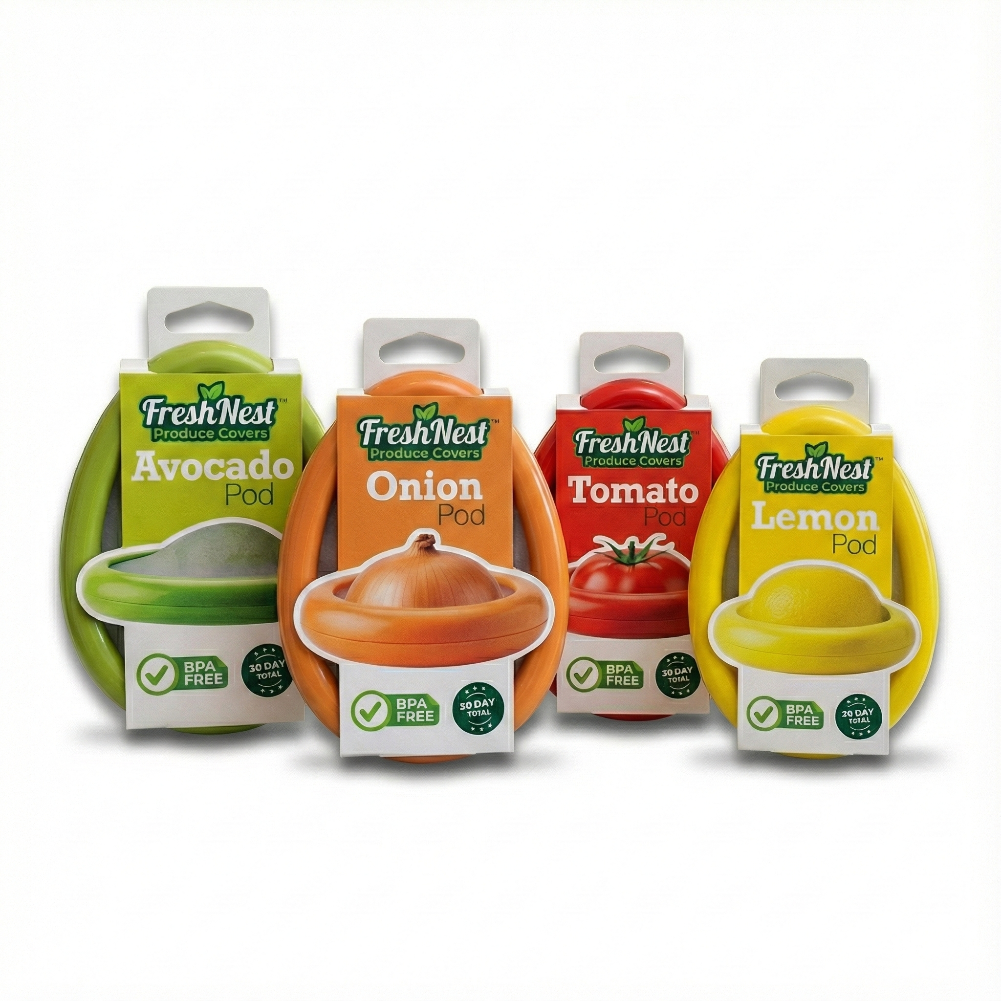 FreshNest Reusable Produce Storage Covers - Keep Fruit & Veg Fresh Longer